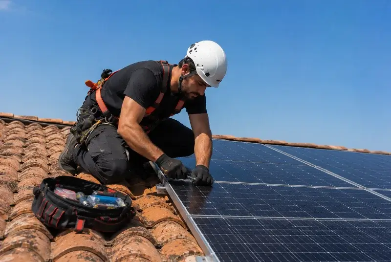 Maintenance et monitoring de panneaux solaires à Félines-Minervois